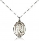 St. Zoe of Rome Medal, Sterling Silver, Medium