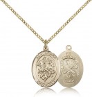 St. George National Guard Medal, Gold Filled, Medium