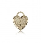 Miraculous Heart Medal, 14 Karat Gold