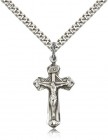 Crucifix Pendant, Sterling Silver