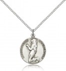 St. Bernadette Medal, Sterling Silver