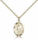 Miraculous Medal, Gold Filled