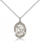 St. Elizabeth Ann Seton Medal, Sterling Silver, Medium