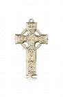 Celtic Cross Pendant, 14 Karat Gold