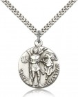 St. Sebastian Medal, Sterling Silver