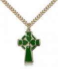 Celtic Cross Pendant, Gold Filled