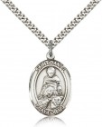 St. Daniel Medal, Sterling Silver, Large