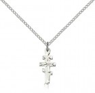 Greek Orthodox Cross Pendant, Sterling Silver