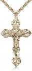 Crucifix Pendant, Gold Filled