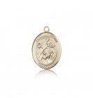 St. Kevin Medal, 14 Karat Gold, Medium