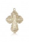 Irene Cross Pendant, 14 Karat Gold
