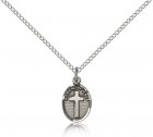 Friend In Jesus Cross Pendant, Sterling Silver