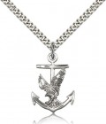 Anchor Eagle Medal, Sterling Silver