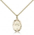 Cross Pendant, Gold Filled
