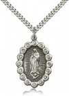 Our Lady of Guadalupe Medal, Sterling Silver