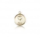 Communion Medal, 14 Karat Gold