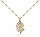 Scapular Medal, Gold Filled