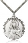 Scapular Medal, Sterling Silver