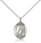 St. Lucia of Syracuse Medal, Sterling Silver, Medium
