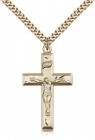 Crucifix Pendant, Gold Filled
