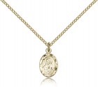 Scapular Medal, Gold Filled