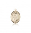 St. Hildegard Von Bingen Medal, 14 Karat Gold, Medium