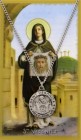 Round St. Veronica  Medal and Prayer Card Set