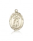St. Ivo Medal, 14 Karat Gold, Large