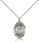 St. Christopher Medal, Sterling Silver, Medium