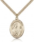 St. Thomas More Medal, Gold Filled, Large