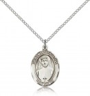St. Maria Faustina Medal, Sterling Silver, Medium