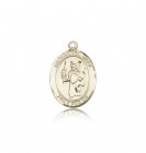 St. Uriel Medal, 14 Karat Gold, Medium