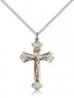 Crucifix Pendant, Two-Tone