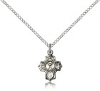 Communion 5 Way Cross Pendant, Sterling Silver