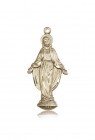 Miraculous Medal, 14 Karat Gold