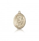 St. Jason Medal, 14 Karat Gold, Medium