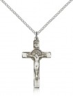 Women's Sterling Silver St. Benedict Crucifix Pendant