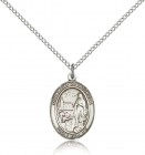 Our Lady of Lourdes Medal, Sterling Silver, Medium