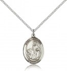 St. Dymphna Medal, Sterling Silver, Medium
