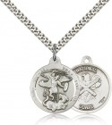 St. Michael National Guard Medal, Sterling Silver