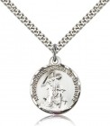 Guardian Angel Medal, Sterling Silver