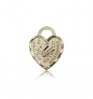 Graduation Heart Medal, 14 Karat Gold