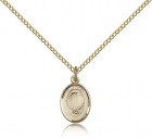 Baptism Medal, Gold Filled