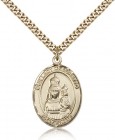 Our Lady of Loretto Medal, Gold Filled, Large