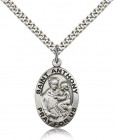 St. Anthony of Padua Medal, Sterling Silver