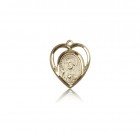 Scapular Medal, 14 Karat Gold