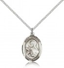 St. Theresa Medal, Sterling Silver, Medium