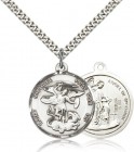 St. Michael the Archangel Medal, Sterling Silver
