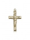 Crucifix Pendant, 14 Karat Gold