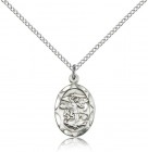 St. Michael the Archangel Medal, Sterling Silver